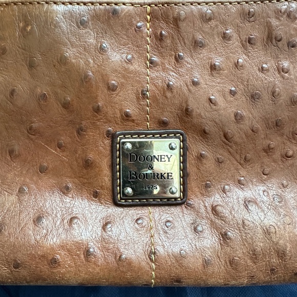 Dooney & Bourke brown ostrich purse - Picture 13 of 16